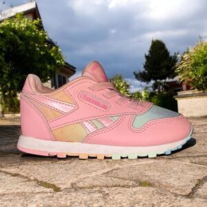Reebok Pink and Gray Sneakers with Padded Collar